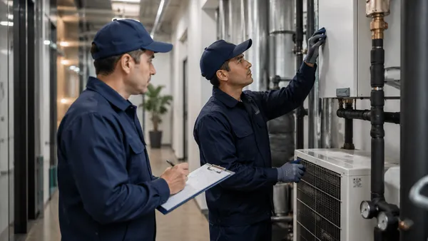 Técnico de FEGHADAL realizando instalaciones eléctricas en una empresa